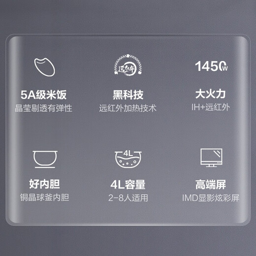 苏泊尔（SUPOR）电饭煲家用4L球釜内胆远红外穿透多功能智能电饭锅 远红外系列SF40HC682