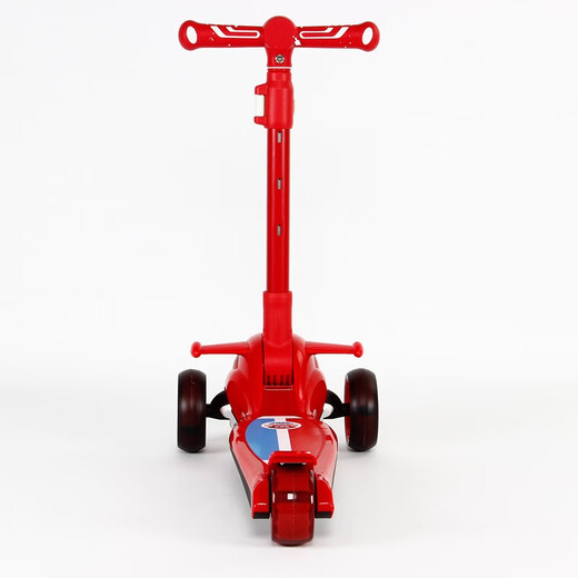 Super Flying Scooter SW-688 LEDI XIAOAI Animation Cartoon Faltbares Flugzeugkopf Kinder-Roller Ledi Hong [Windmill + Falten + Schutzwerkzeug]