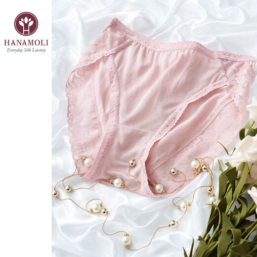 Hana Molihanamoli Mulberry Seiden Unterwäsche Seiden Mid-T-T-T-Lace Hosen Frauen Unterwäsche charmante einteilige Bauchschlähne hoher Taille 3524-01 Schwarz XL