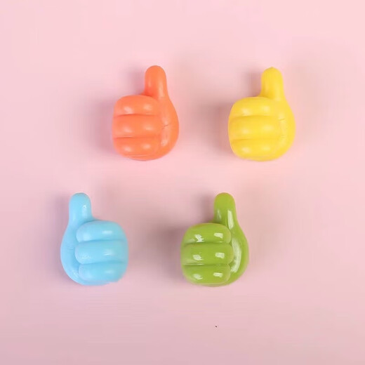 Runpeng Creative Thumb Hook Hub Data Cable Line Management Power-Sticking Cute Finger Storage Adhesive Hook Color Mix and Match Like Thumb 10 Pack