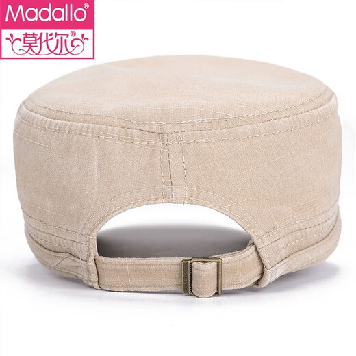 Modal hat men's peaked cap flat-top hat middle-aged and elderly dad military hat casual trend sun protection sun hat outdoor fishing wrapped flat-top hat green