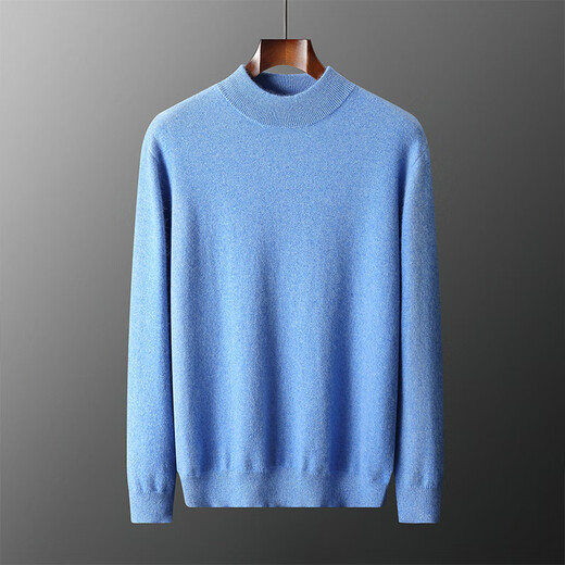 Ordos City cashmere sweater for men's half turtleneck pure cashmere large size thickened pullover sweater base knitted official store flagship 1980 m camel M