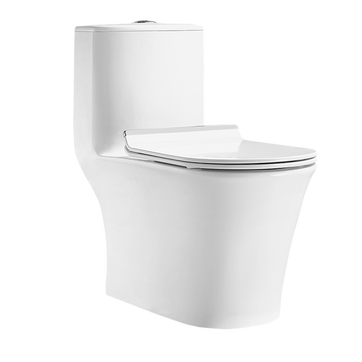 Huida inodoro Jet de chorro de chorro para el inodoro que salva el agua y ralentiza la cubierta del inodoro inodoro Integrado de la superficie de esmalte fácil de limpiar HDC6218 305 Distancia del pozo