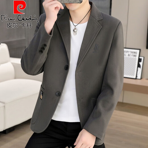 
Pierre cardin spring and autumn casual suits for men Korean style slim business single young men's suit jacket trend khaki 2XL 140-160Jin [Jin equals 0.5 kg]