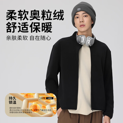 LangSha fleece jacket for men and women, autumn and winter assault liner polar fleece jacket, outdoor windproof thickened warm jacket