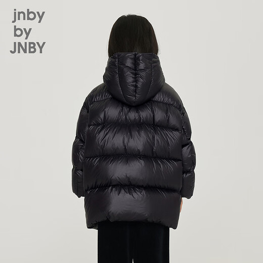 Jnby par jnby jiangnan tissu veste pour enfants automne et veste d'hiver down épaissis les garçons, filles et enfants à capuche et à capuche 1nac12610 001 noir 110 cm