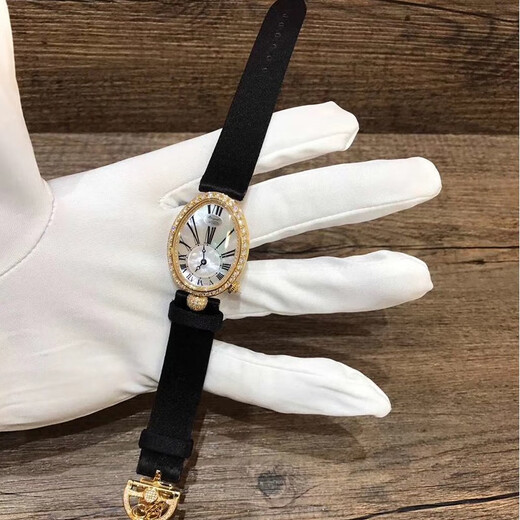 [Second-Hand 99 New] Breguet Women's Watch Queen of Neapel Series Automatisch mechanisch 18K Gold Second-Hand Watch Gold Original Diamond Eingelegt 8928ba/51/844/DD0D