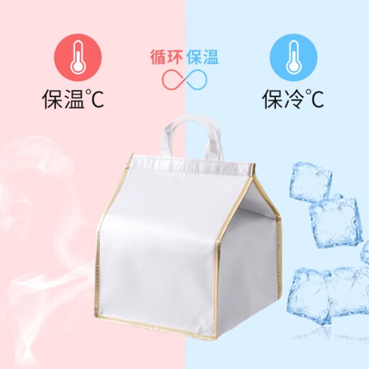 Large quality portable portable insulation bag Takeaway insulation bag thickened multi-purpose lunch box bag 2 packs