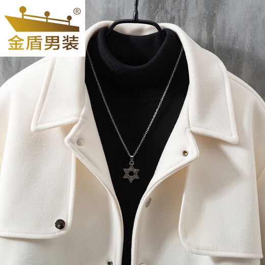 Golden Shield British yuppie men's winter suit men's handsome street camel short street woolen jacket coat men's coat 1 piece camel coat L