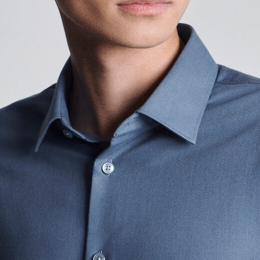 Angel Bird formal long-sleeved shirt men's machine washable wool men's long-sleeved shirt formal business casual shirt men's Walan 40 (175/92)