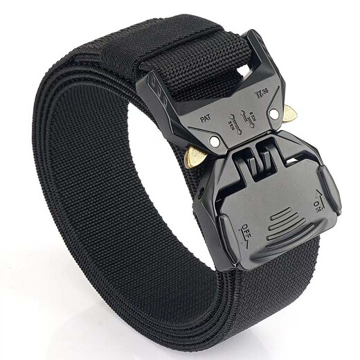 Extremely men's tactical nylon woven belt elastic pants belt military fan outdoor canvas versatile casual work wear work training belt
