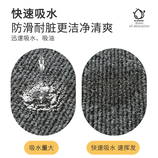 Ruiliju kitchen carpet is waterproof, oil-proof, anti-slip, cuttable floor mat, wipeable, no-wash, water-absorbent and oil-absorbent foot mats, special full matting, TPE single stripe - smoke gray. For customized sizes, please contact customer service.
