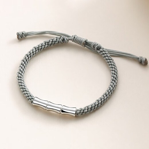 Fakaman Light Luxury Brand Bracelet Platinum Couple Bracelet With You Is Enough to Send Wife’s Birthday Gift Light Luxury Style-With You Bamboo Couple Bracelet