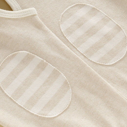 Qiaobei Bear Baby Carrier Set Autumn and Winter Pure Cotton Baby Underwear Newborn Men and Women Autumn Clothes and Autumn Pants Split Two-piece Set Camel Open Buckle Carrier Cover 100cm