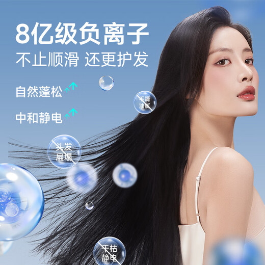 AUX high-speed hair dryer household hair dryer negative ion hair care high-power barber shop special high-wind quick-drying leafless bass hair salon style hair dryer birthday gift for girls