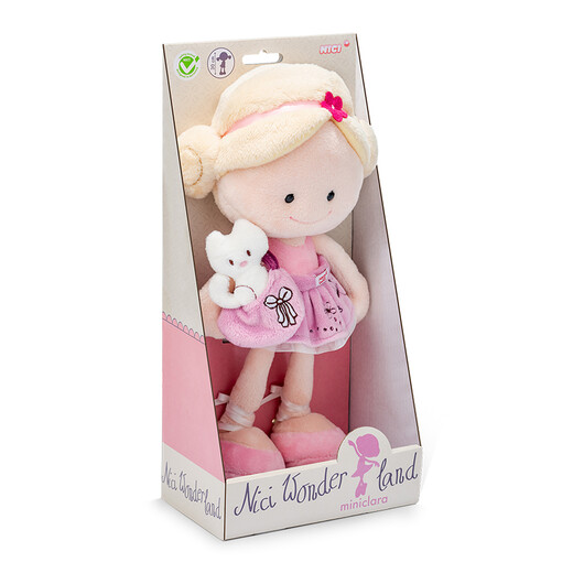 NICI birthday gift girl doll plush doll clara plush toy girl cute plush doll gift girl
