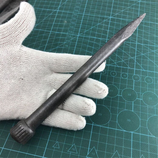 耐巧水泥凿子特钢扁头凿钢冲子样冲凿石匠锤子劈石器石工钢凿钎子 29厘米长平头