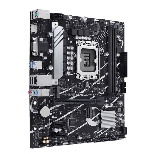 Intel 12th Generation Core CPU ASUS B760 Tablero de conjuntos de CPU de placa base U Conjunto de ASUS Prime B760M-K D4 I3-12100