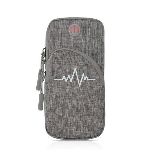 BOSTANTEN mobile phone bag, running arm bag, sports fitness night running marathon, men's and women's morning running wristband mobile phone bag, gray