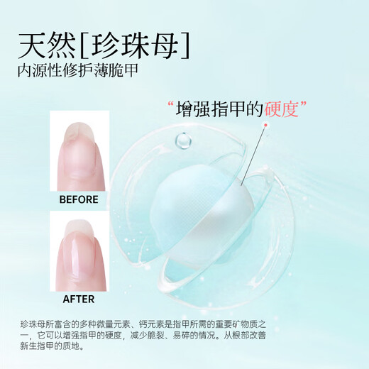 CandyMoyo healthy 0-toxic water-based nail polish no-bake manicure long-lasting transparent non-tearable S81 pearl essence nail base oil