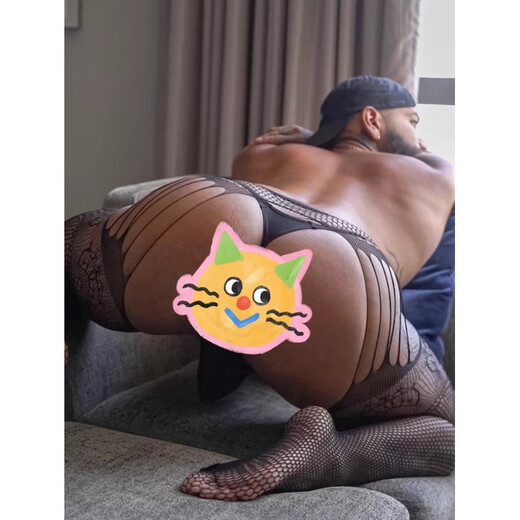 大码男士成人情趣连裤袜性感镂空免脱激情gay渔网袜透明黑色丝袜男士专用诱惑房事丁字裤三点式露乳情趣 7521