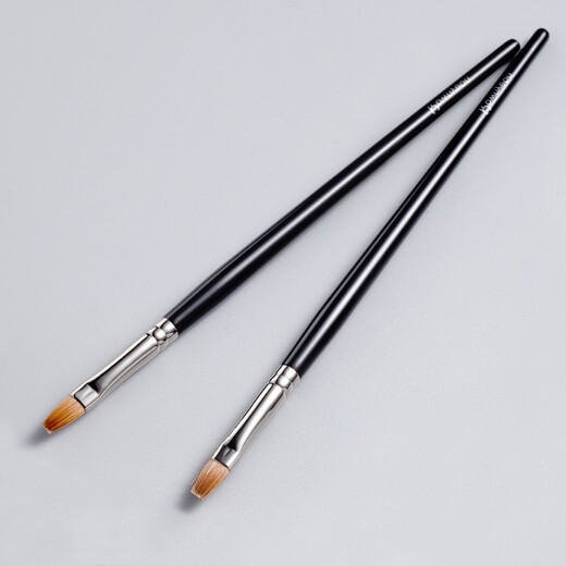 Langyan Flathead Lippenbürste Teleskope tragbare Make-up-Künstler-Spezialdetails Lippenstift Pinsel Pinsel Lippenstift Lippenstift Lippenstift Langpol Flat-Head Lip Pinsel 1 E03 Ein Pack