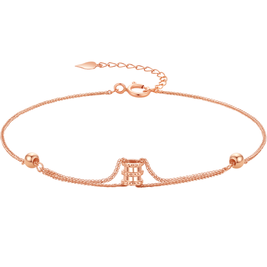 Saturday Fuhong 18K gold temperament small waist K gold bracelet for women C0711828 16+3cm birthday gift