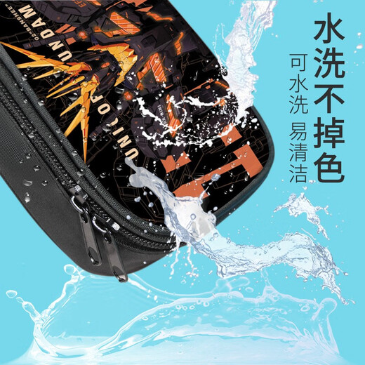 Bleistiftkoffer großer Kapazität Bleistift Case Bleistift Case High School Schüler Gundam Mecha Warrior Personalisierte kreative Junior High School Boy -Grundschule Schülern Schülern Waterfache Multifunktionaler Bleistiftbeutel zum Anpassen von B4859 Drei -Layer -Leinwand Bleistiftbeutel mit großer Kapazität - wasserdicht - kratzfrei - farbfrei