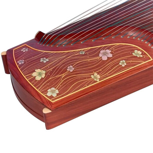 
Dunhuang brand Dunhuang 694L mahogany series shell carving professional performance beginner Guzheng Qin Shanghai National Musical Instrument Factory 1 22694L Duoduohualang (full set of accessories)