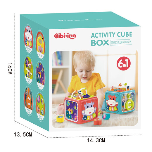 Tambour à la main polyédrique jouets bébé 0-2 ans pour les enfants de nouveau-nés