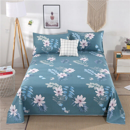 Xingyue Shengfan can't afford to throw the ball, pure cotton old coarse cloth bed sheet three-piece set, thickened cotton single double king bed Kang single bed, vertical and horizontal gray 1 meter bed 1.3x2.3 meter bed sheet