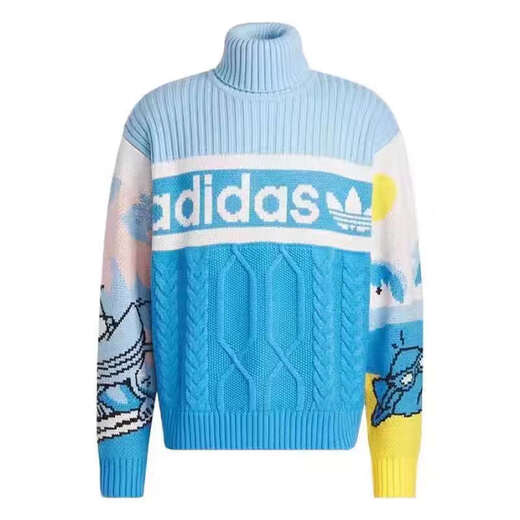 阿迪达斯 （adidas）520礼物520礼物三叶草男运动休卡通针织毛衣套头衫HZ9215 HZ9215 L