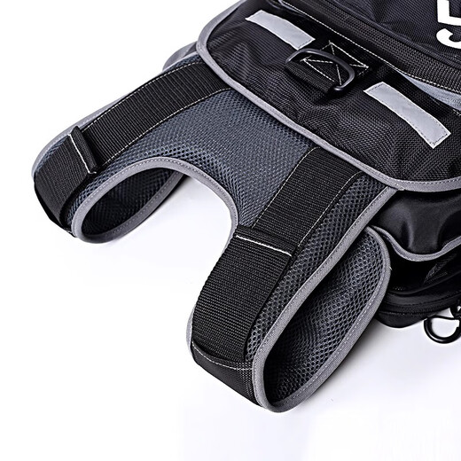 SEKOYA Lua launcher multi-functional buoyancy fishing vest for adults stream rock fishing vest boat fishing sea fishing equipment F5975 black one-size-fits-all adult