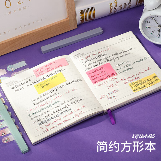 Quadratisches Notizbuch von Mu Lei. Quadratisches Notizbuch. Auszug aus Art Youth. Gut aussehendes quadratisches Notizbuch. Ins-Style-Notizbuch für Postgraduierten-Aufnahmeprüfungen. Kachelbares quadratisches Notizbuch. Lesenotizbuch 12004 – kleines klassisches Grün
