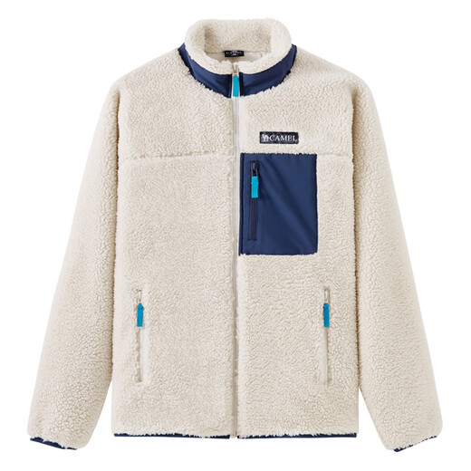Camel (CAMEL) men's polar fleece jacket men's autumn and winter fleece jacket fashion casual warm fleece jacket M34CA22741