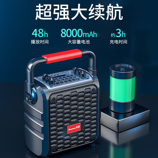 Newmine K77 Wireless Bluetooth en haut-parleur extérieur Volume Square Dance Audio Carte sono