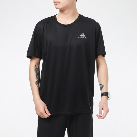 阿迪达斯 （adidas）男装 运动休闲纯棉圆领透气短袖T恤上衣GP4885海外直邮 HI3291 S