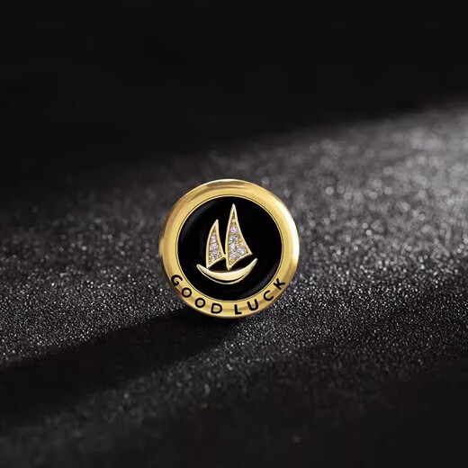 Sili Smooth Sailing Men's Brooch Suit Corsage Business Lapel Pin Navy Badge Personalized Brooch Accessories Sailing Boat (Buckle Pin Style)