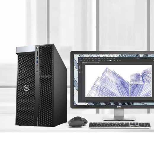 戴尔（DELL）Precision T7920 图形工作站台式电脑主机 deepseek AI人工智能 GPU深度学习高性能服务器定制 2颗6230R 52核2.1/128G/1T/8T RTX509