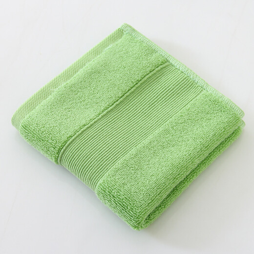 Full strength wide satin thickened imported and exported pure cotton towels custom logo solid color absorbent towels face towels high-end hotel towels can be customized white towels 160g (75*35)