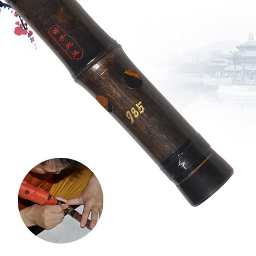 管子先生手工笛调音笛一节紫竹笛子老料精制专业横笛古风演奏入门初学 C调