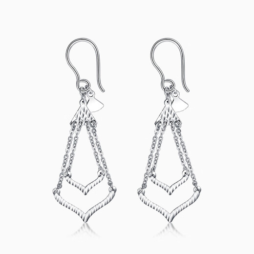 Pt.Charm platinum earrings for women, personality, irregular geometry, trendy new product pt950 platinum earrings, in stock, national inspection certificate 2.6g-2.7g