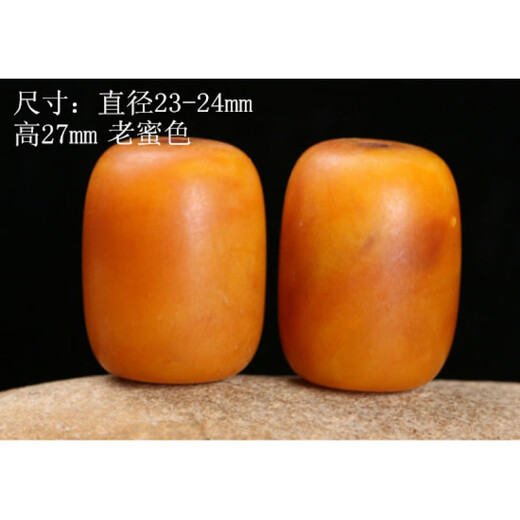 Luxurious natural old beeswax bucket beads top beads waist beads diamond star and moon bracelet bracelet bodhi beads diameter 20mm height 24mm single