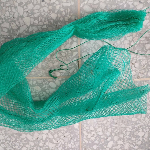 Baichao 1.5m steel circle ground fish protection net fish protection net dense eye quick-drying folding net bag fish bag fish bag fishing gear actual length 1.4 meters