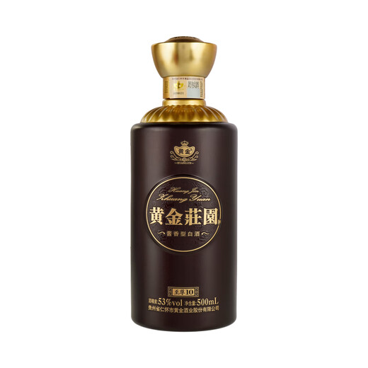 黄金酱酒 贵州茅台镇 白酒 黄金酱酒至尊10号53度 500ml 53度 500mL 1瓶