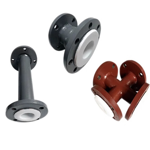 Customized plastic lined PTFE pipe PE elbow PO tee petrochemical wastewater treatment plastic lined PTFE steel pipe Customized contact