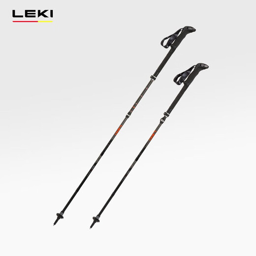 LEKI German new product outdoor hiking and mountaineering carbon fiber Makalu hybrid folding shock absorber folding Z stick Makal