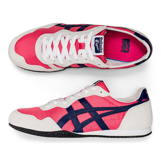 Onitsuka Tigeronitsuka Tiger/Ghosto Tiger Neue Serrano Marine Blue Männer und Frauen lässige Schuhe 1183b400-200 Pink 1183b400-701 Spot Sofortlieferung 37,5 235 mm