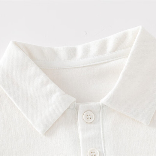 Auro Mesa boys summer short-sleeved suit polo shirt T-shirt casual shorts fashion children sports two-piece set white 90
