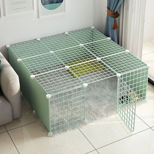 Raft core kitten cage kitten fence dog small dog rabbit indoor home isolation guardrail fence dog fence pet fence standard A type/4 pieces/35*35*35 resin paint